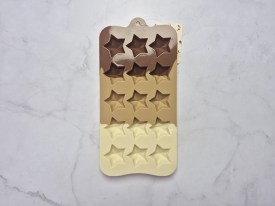 Molde silicona tricolor bombones 15 estrellas mundial